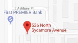 Map to North Sycamore Avenue, First PREMIER Bank Location in Sioux Falls, SD